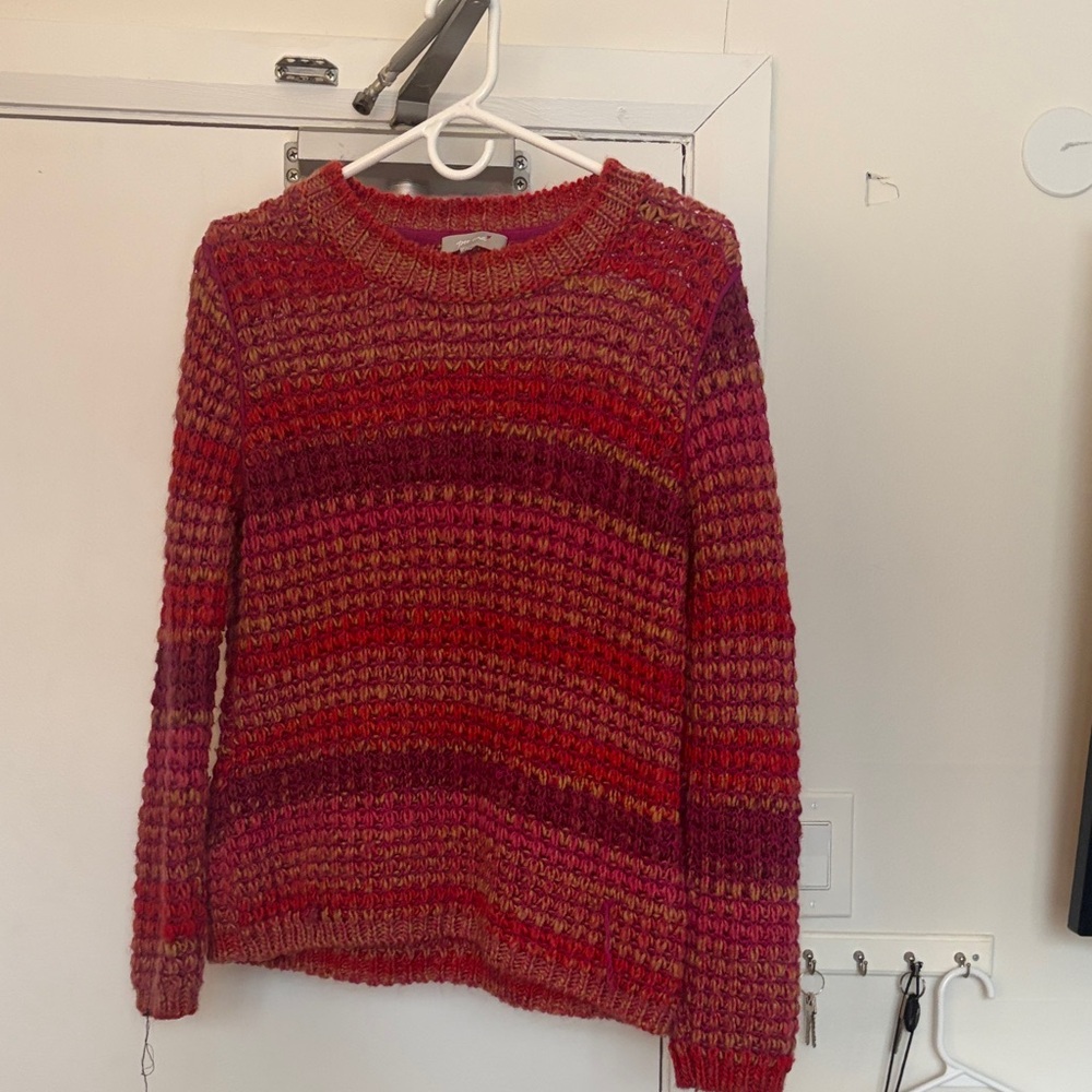 Per Una Red and Pink Knit Sweater